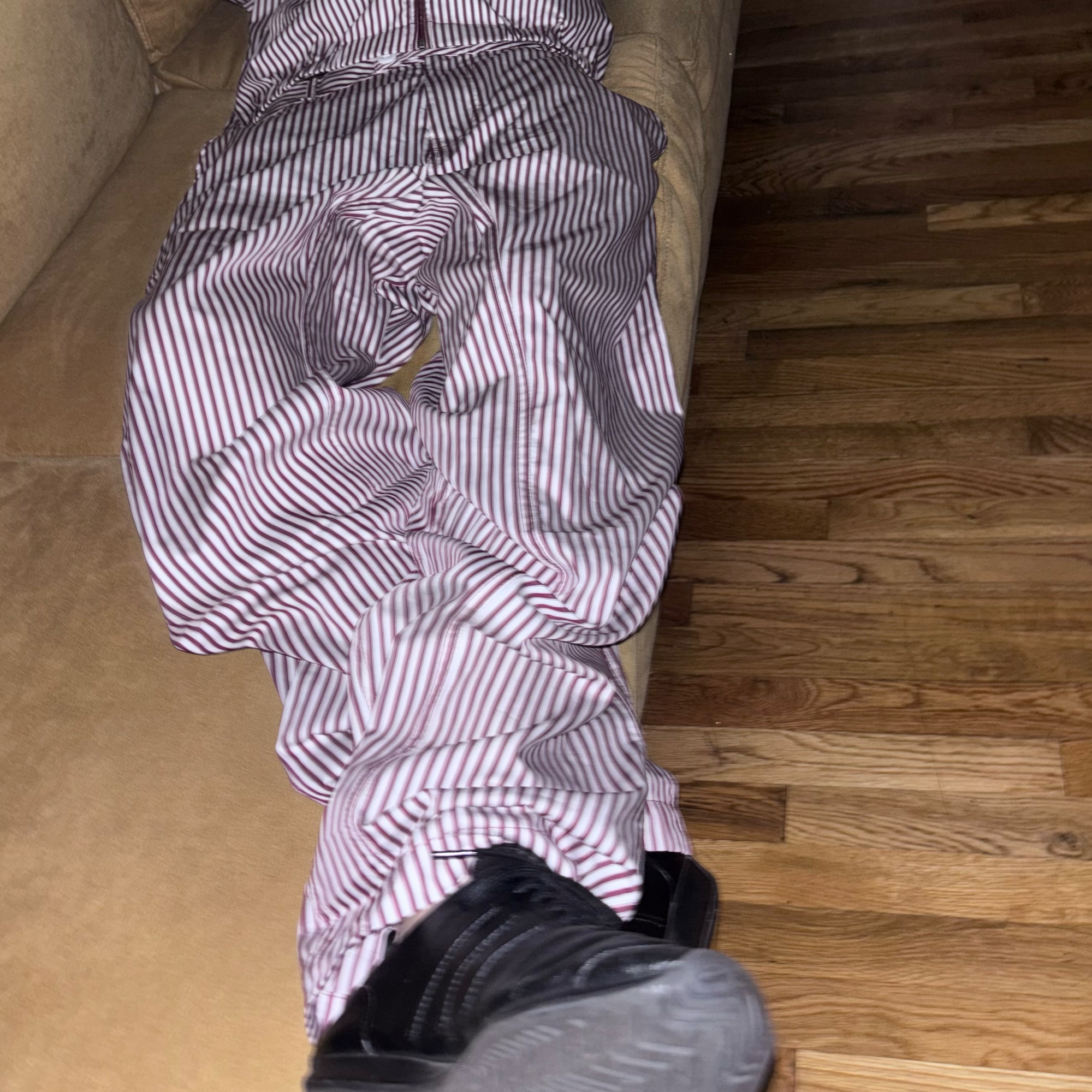 Striped Poplin Trousers